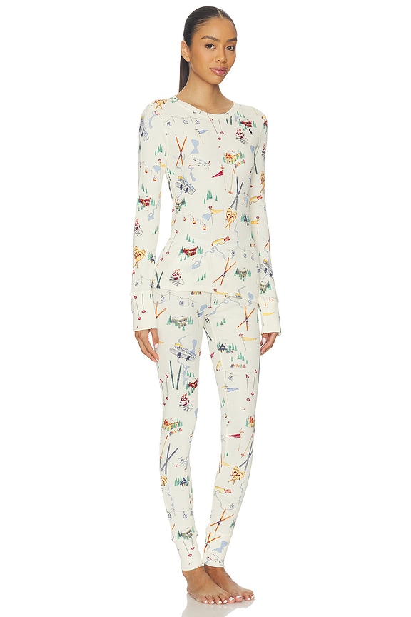 view 2 of 4 파자마 세트 in Ski Print