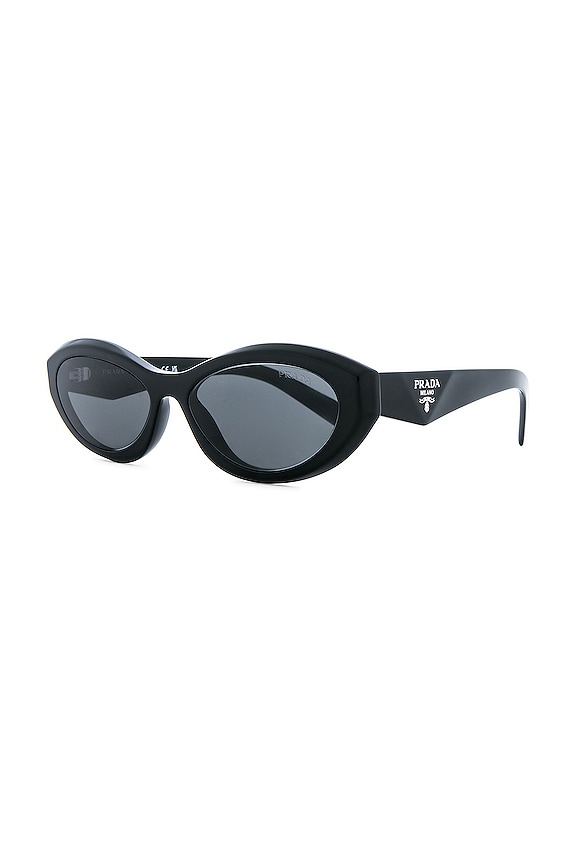 view 2 of 3 Oval Sunglasses in Black