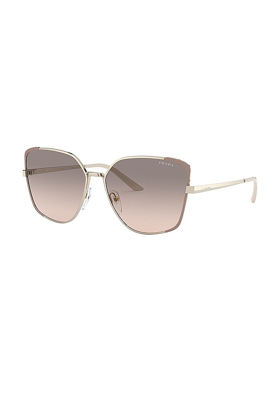 view 2 of 3 GAFAS DE SOL ASIA SQUARE in Pale Gold, Matte Pink & Pink Grey Gradient