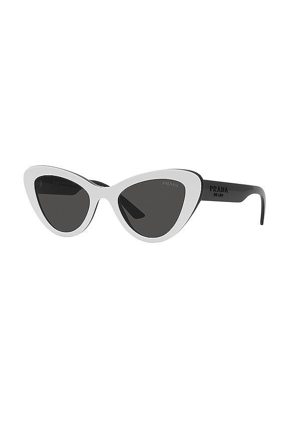 view 2 of 3 Cat Eye in White & Black