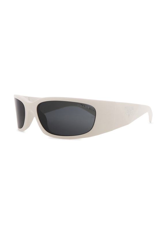 view 2 of 3 Wrap Sunglasses in White