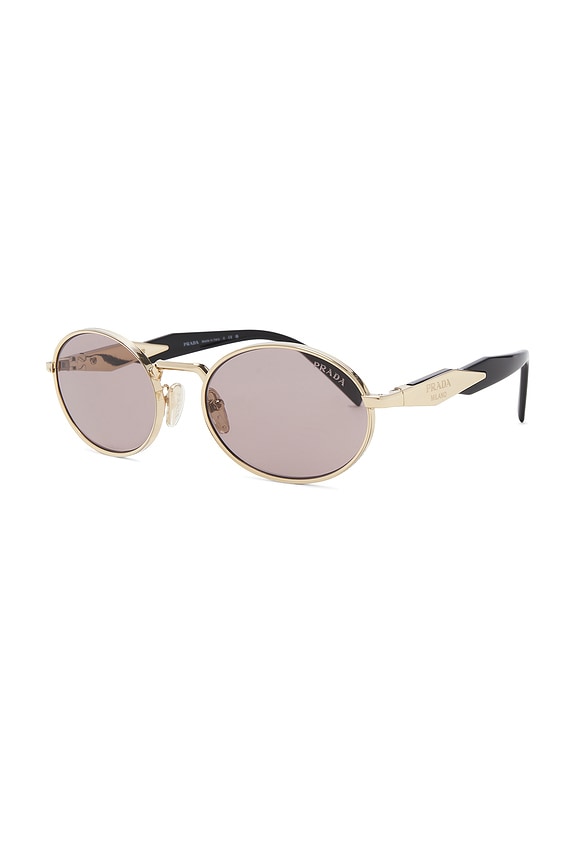 view 2 of 3 Oval Sunglasses in Pale Gold