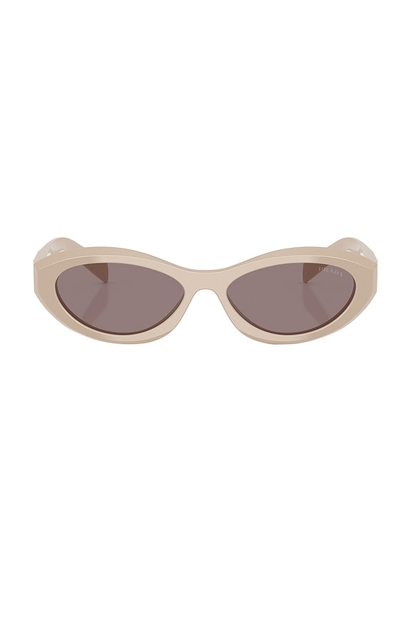 view 1 of 3 Oval Sunglasses in Powder