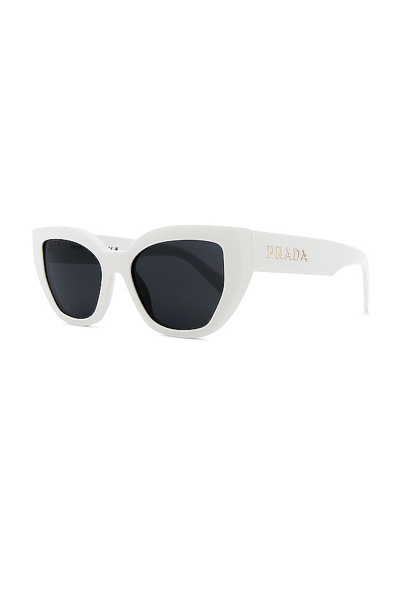 view 2 of 3 Cat Eye Sunglasses in White