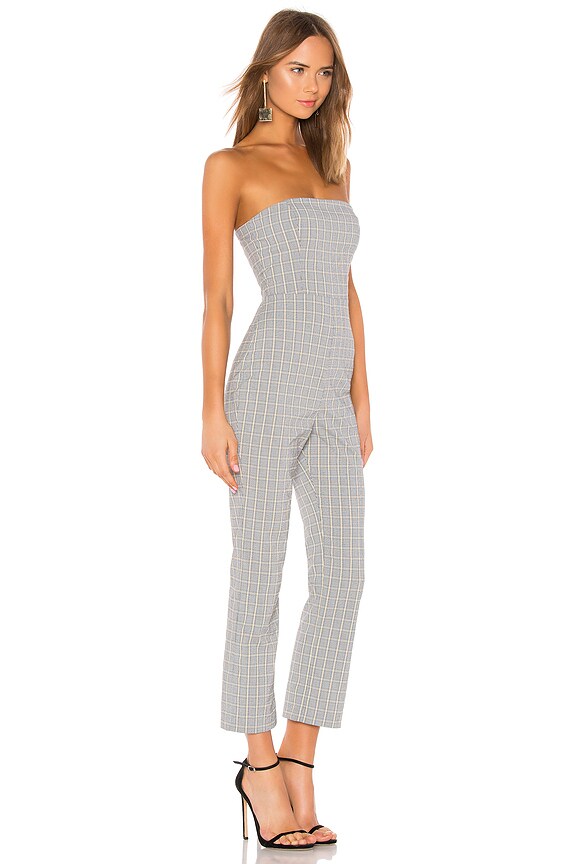 view 2 of 3 Autumn Jumpsuit in Black & Yellow Plaid