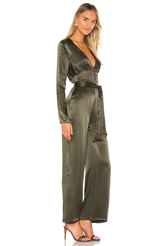 view 2 of 3 Reese Jumpsuit in Dark Green