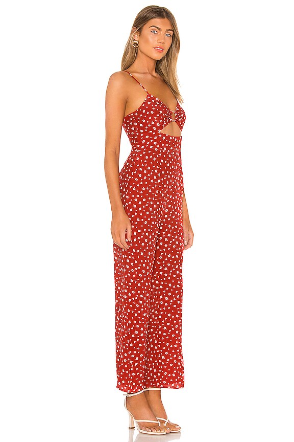 view 2 of 3 Kennedy Jumpsuit in Red Lola Floral