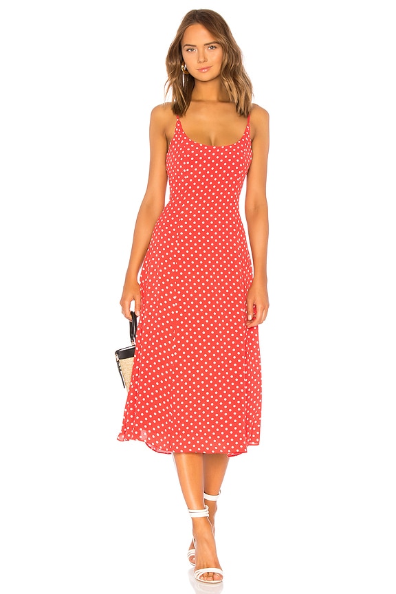 view 1 of 3 Mayland Midi Dress in Rust Dot