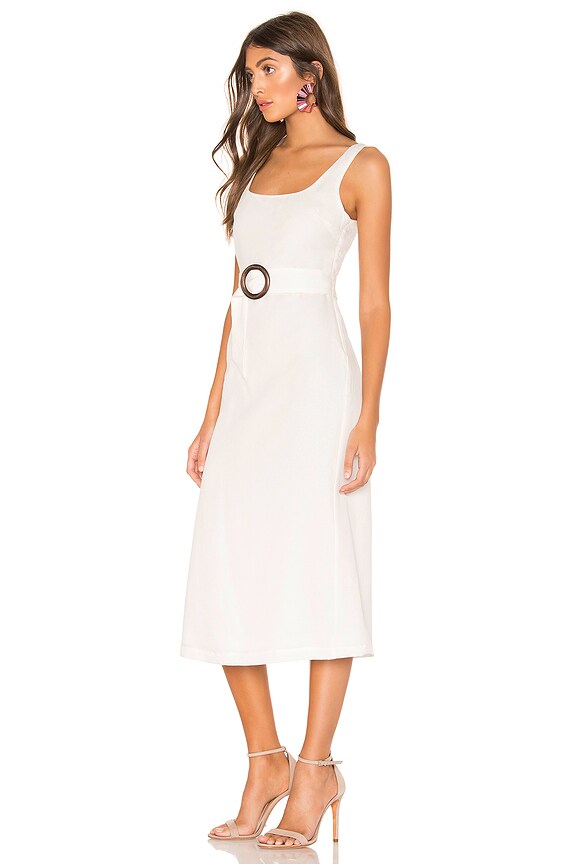 view 2 of 3 Luz Midi Dress in White