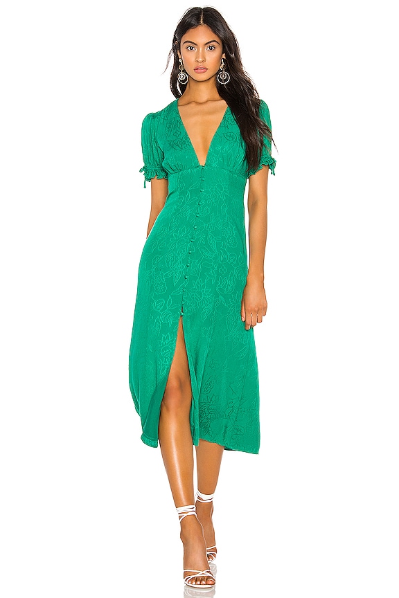 view 1 of 4 VESTIDO MIDI LEANDRA in Emerald Green