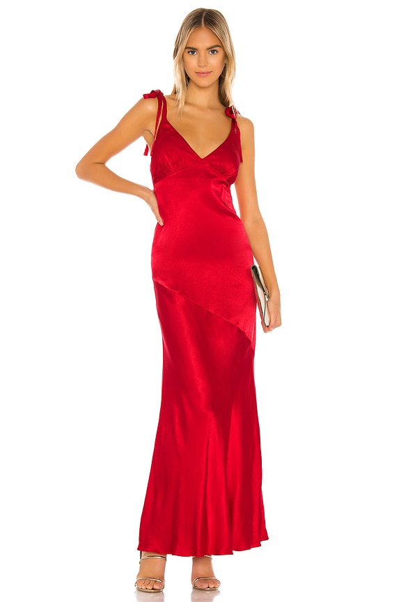 view 1 of 3 Nina Maxi Dress in Ruby Red