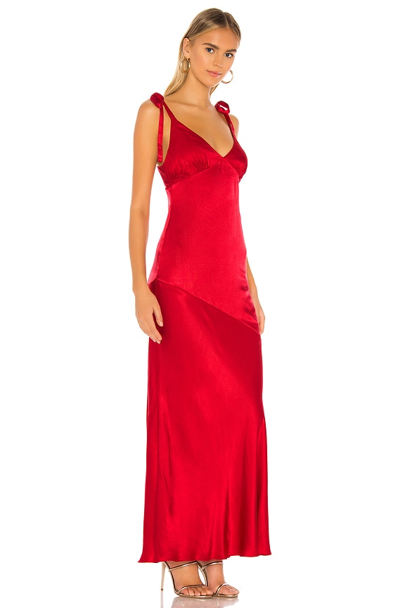 view 2 of 3 Nina Maxi Dress in Ruby Red