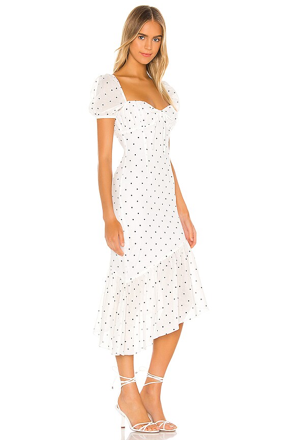 view 2 of 3 ROBE MACKENZIE in White & Black Dot