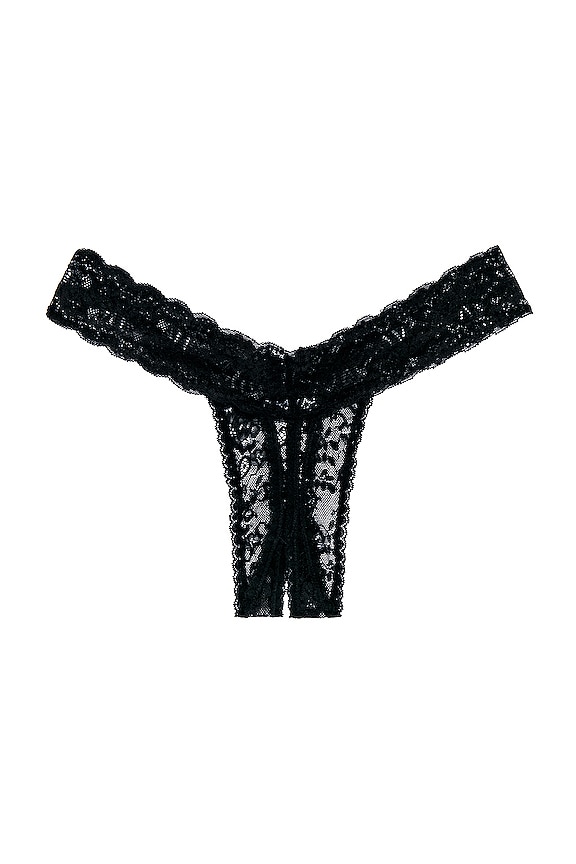 view 2 of 2 Georgia Ouvert Thong in Black