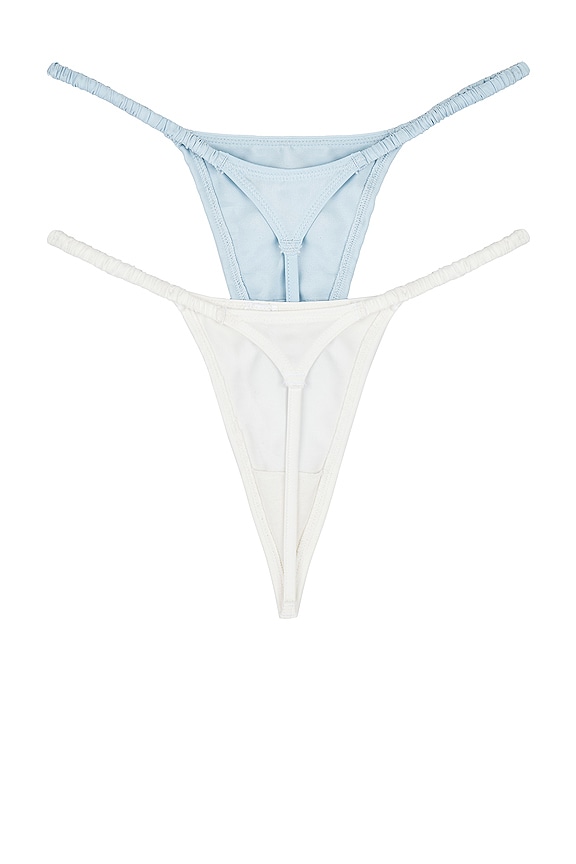 view 2 of 4 PACOTE COM 2 PEÇAS FIO DENTAL LILY in White & Blue