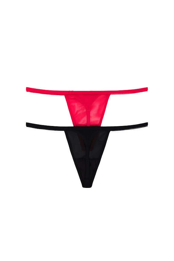 view 2 of 6 ALICE G 스트링 in Red Black