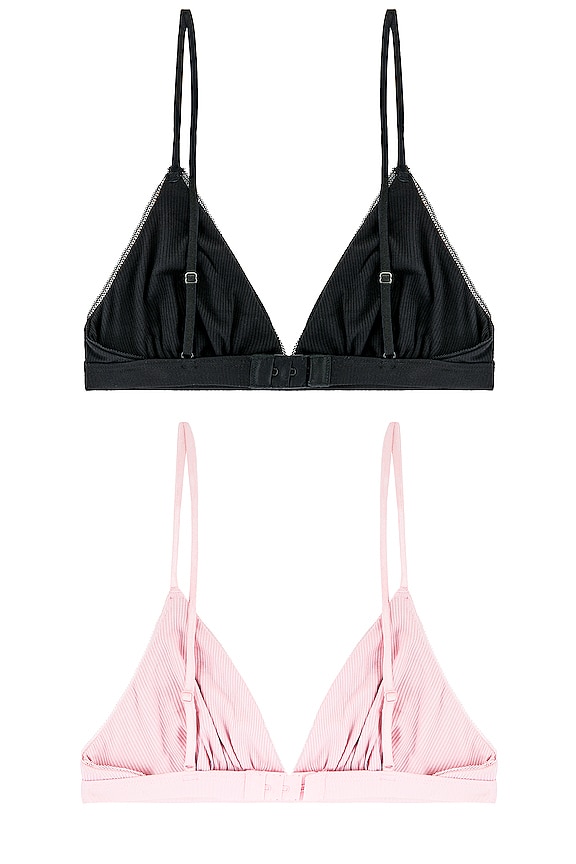 view 2 of 6 LOT DE 2 BRASSIÈRES CASANDRA in Black Peony