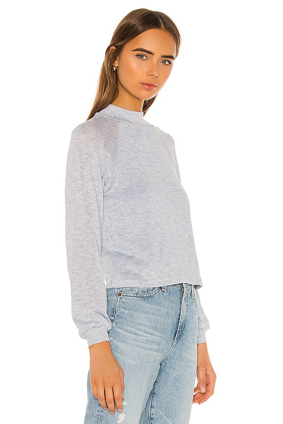 view 2 of 5 Harlee Sweater in Powder Blue Metallic