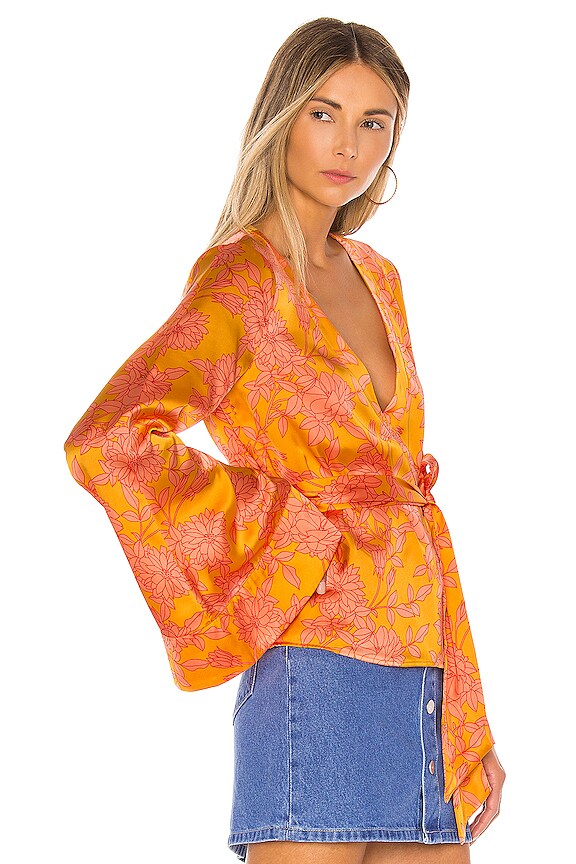 view 2 of 4 Linnea Top in Marigold Ana Floral