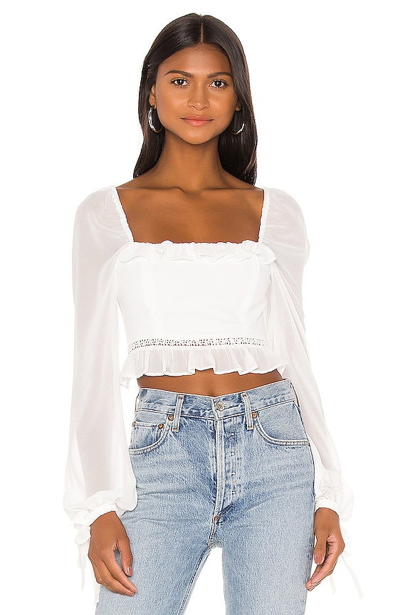 Privacy Please Amelia Top in Ivory | REVOLVE