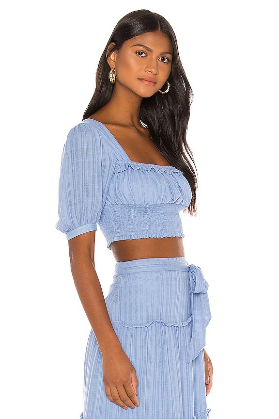 view 2 of 5 Huntington Top in Periwinkle Blue