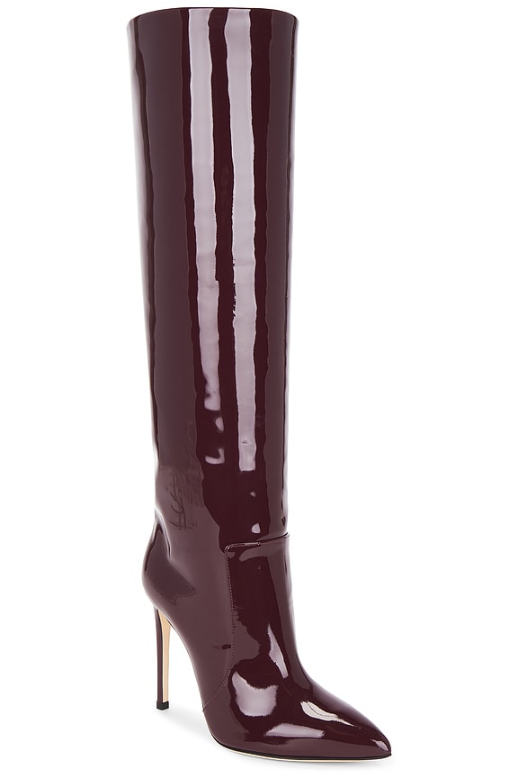 view 2 of 5 Stiletto Boot 105 in Pinot Noir