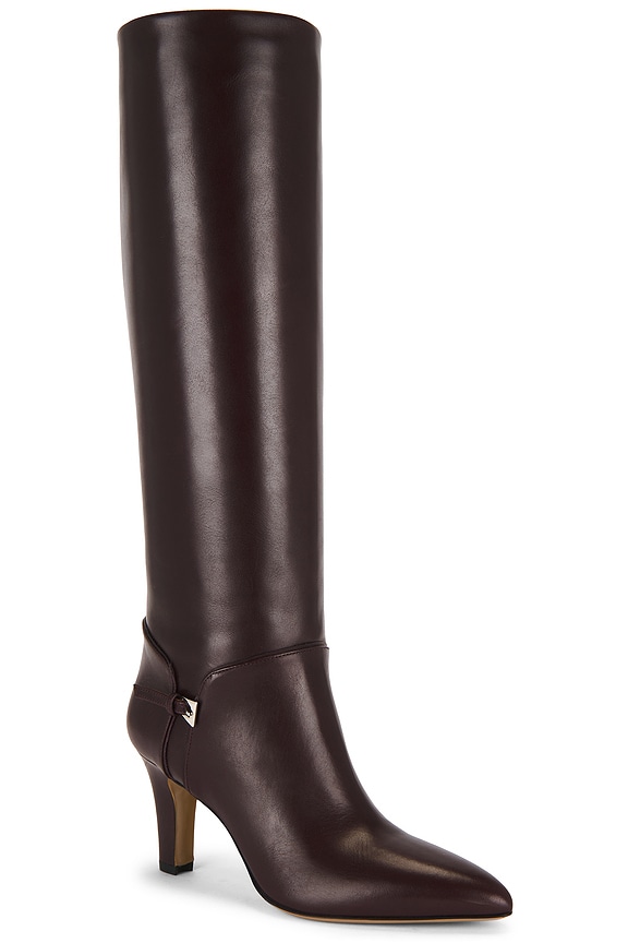 view 2 of 5 Elsa Mini Buckle Boot 75 in Pinot Noir