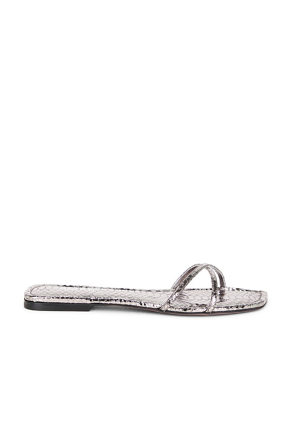 view 1 of 5 Biarritz Flat Sandal in Gunmetal