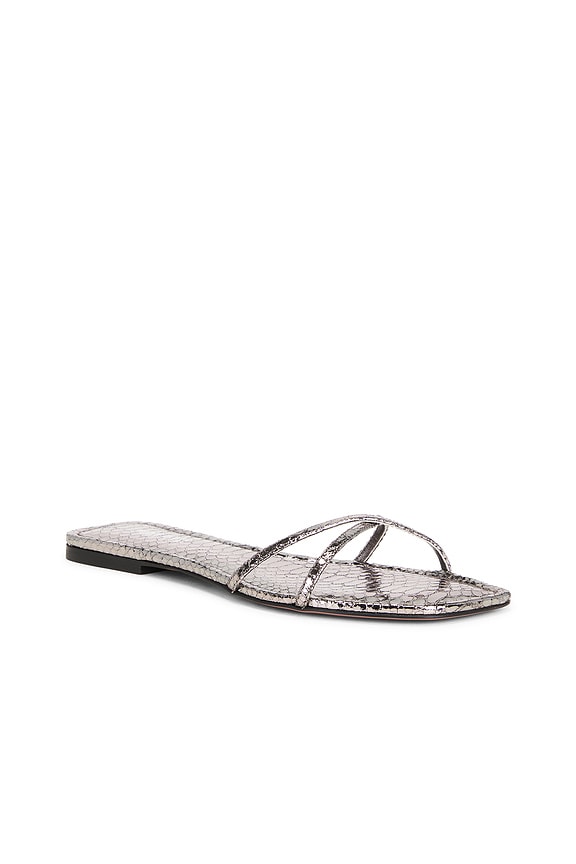 view 2 of 5 Biarritz Flat Sandal in Gunmetal