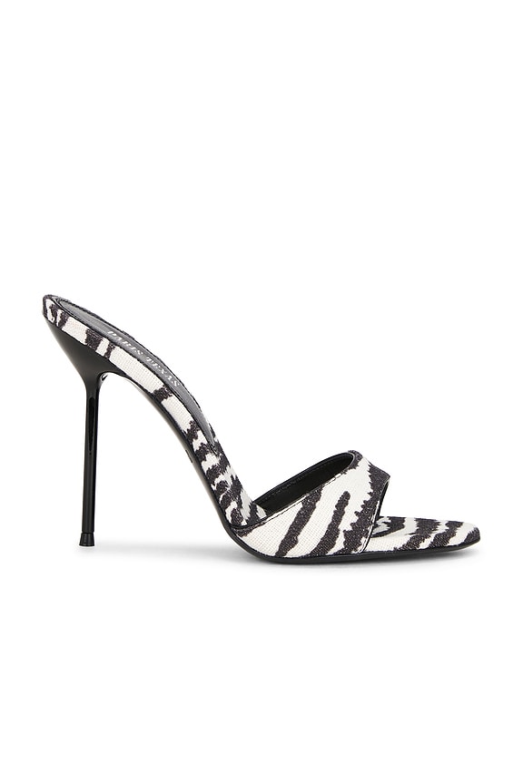 view 1 of 5 Lidia Mule Sandal in White Zebra