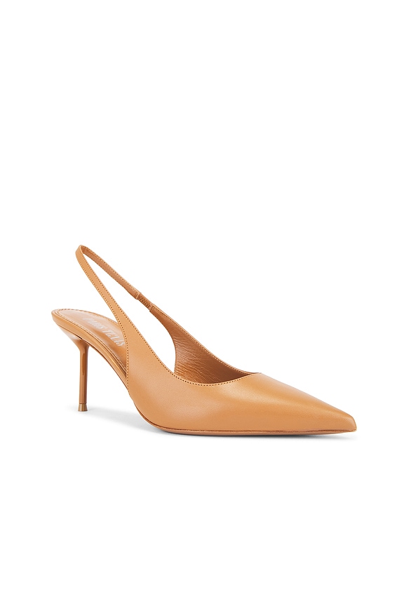 view 2 of 5 TALÓN DESCUBIERTO LIDIA in Cuoio