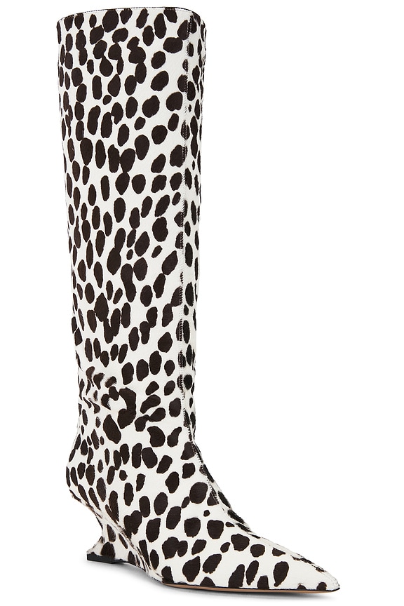 view 2 of 5 Nina Calf Hair Boot 50 in White Cheetah