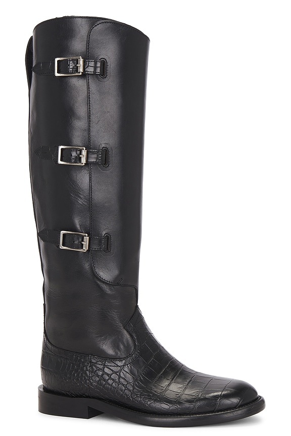view 2 of 5 Montana Buckle Boot in Carbone & Black