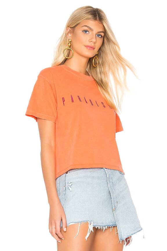 view 2 of 4 Embroidered Boxy Tee in Melon