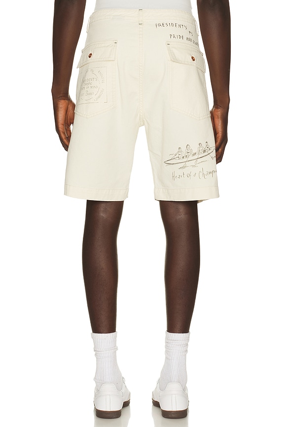 view 2 of 4 Bermuda Fatigue Shorts in Ecru