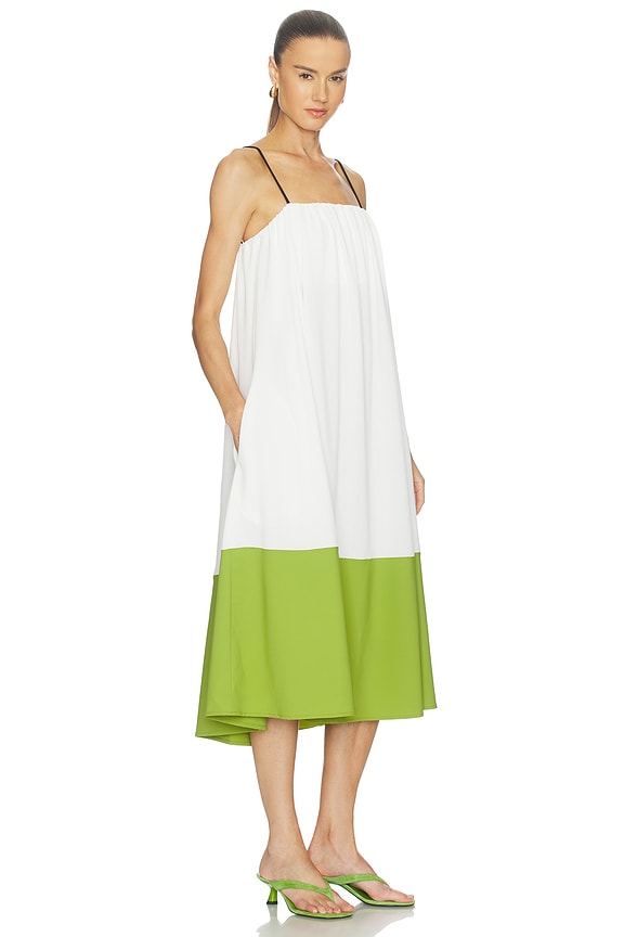 view 2 of 3 Proenza Schouler Saria Dress in White & Pea