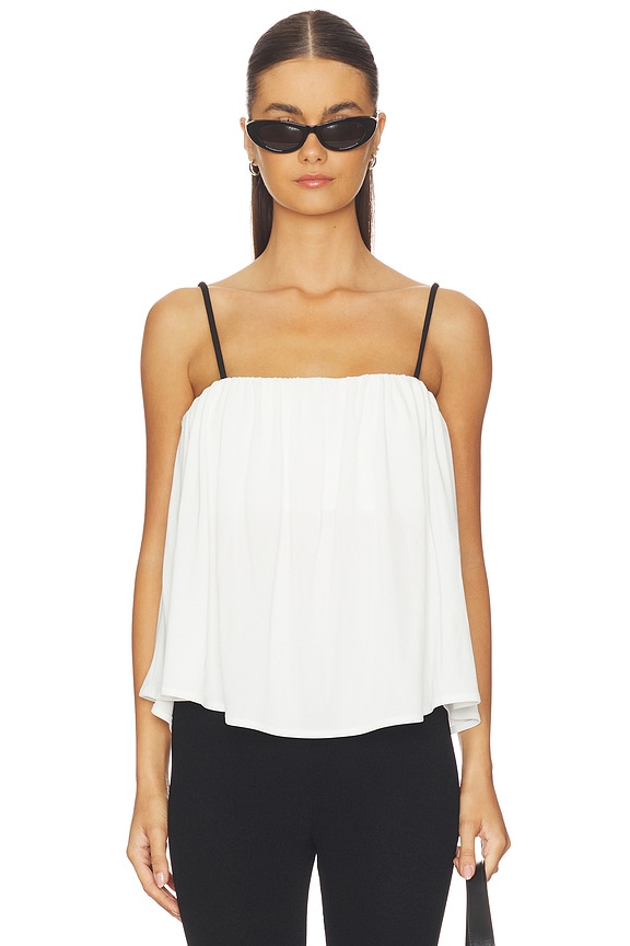 view 1 of 5 Proenza Schouler Vanna Top in White & Black