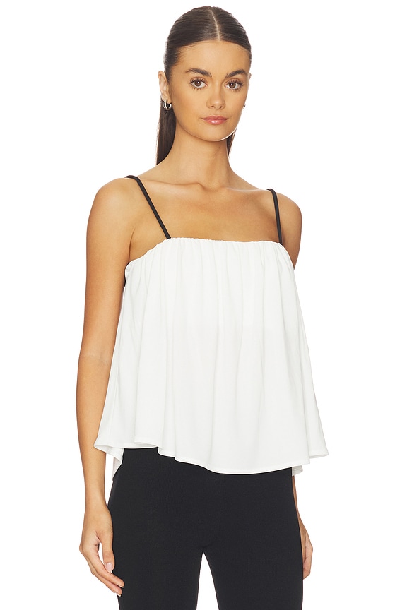 view 2 of 5 Proenza Schouler Vanna Top in White & Black