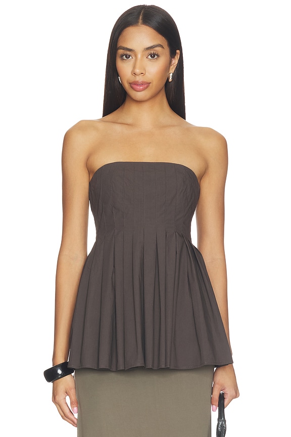 view 1 of 4 Proenza Schouler Avine Top in Coffee