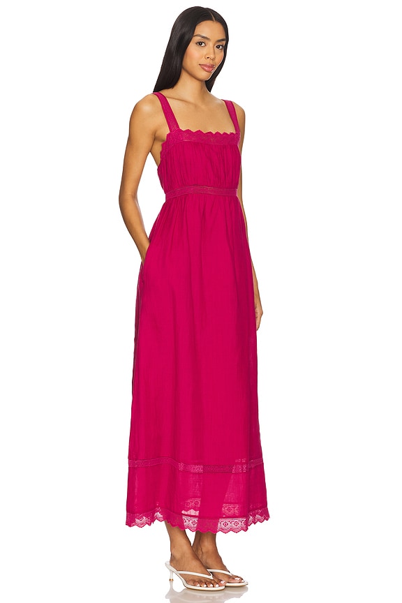 view 2 of 3 ROBE DROITE GRACE in Dragon Fruit