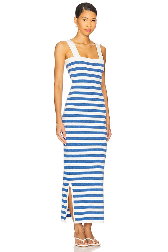 view 2 of 4 Ari Dress in Blue Stripe