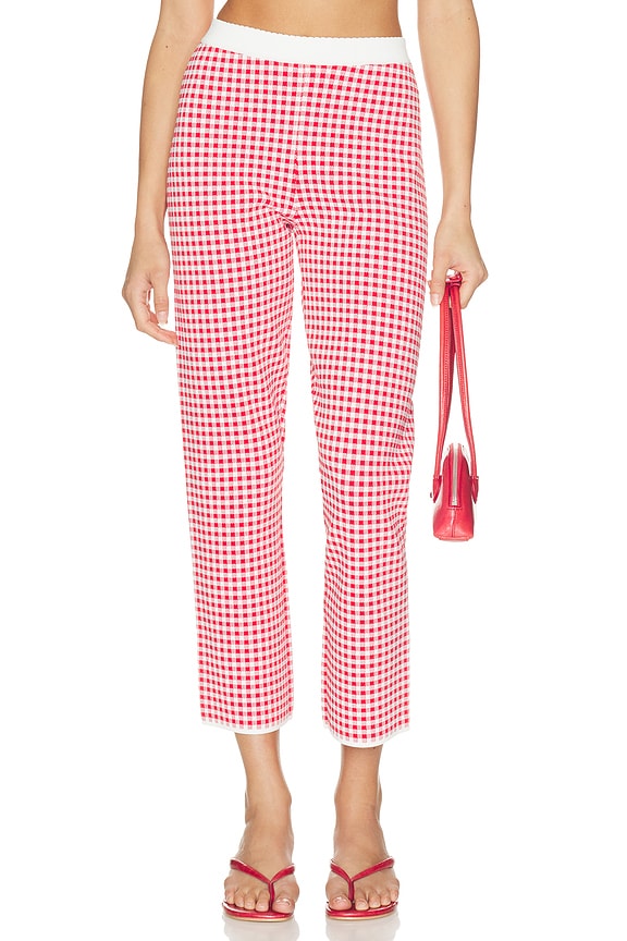 view 2 of 7 Micah Pant in Red Gingham