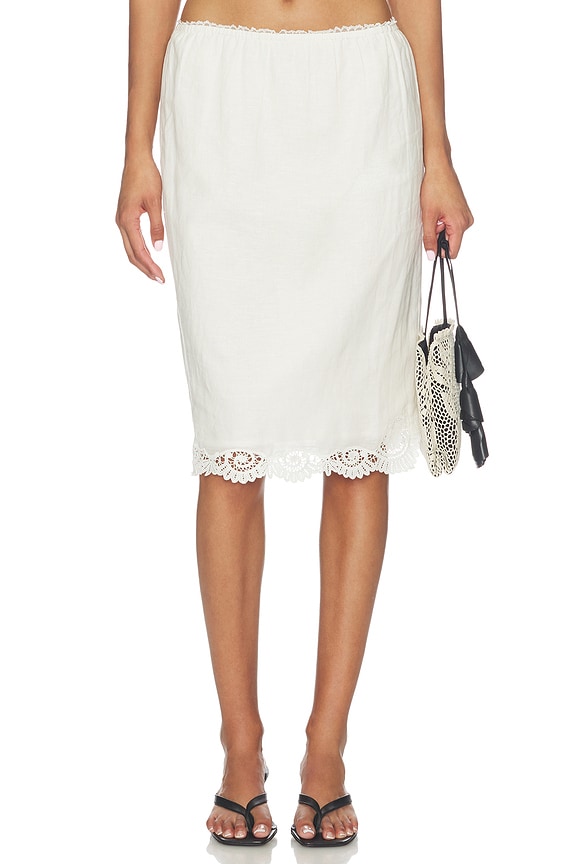 view 1 of 6 Darya Skirt in Cream