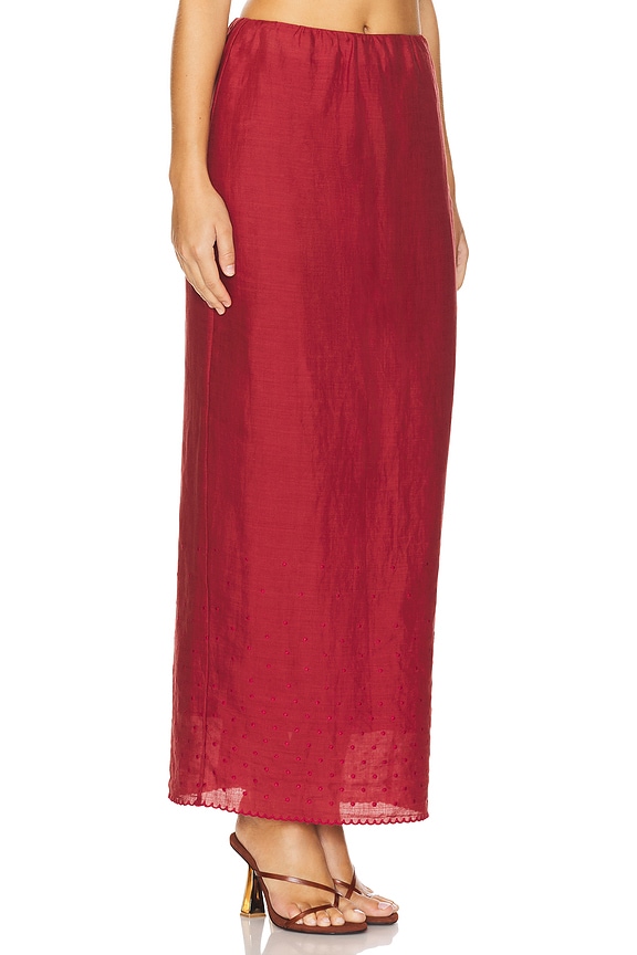 view 2 of 6 Aurelia Skirt in Merlot