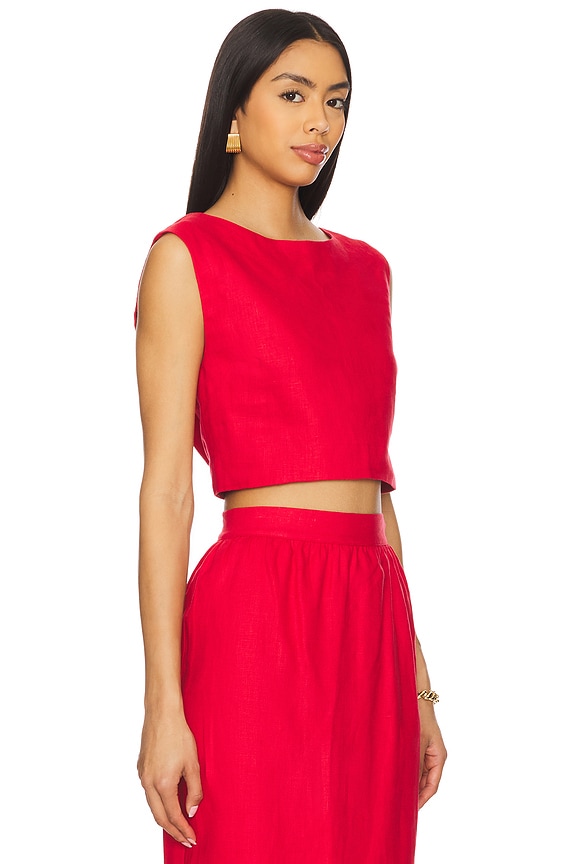 view 2 of 4 Martina Top in Red