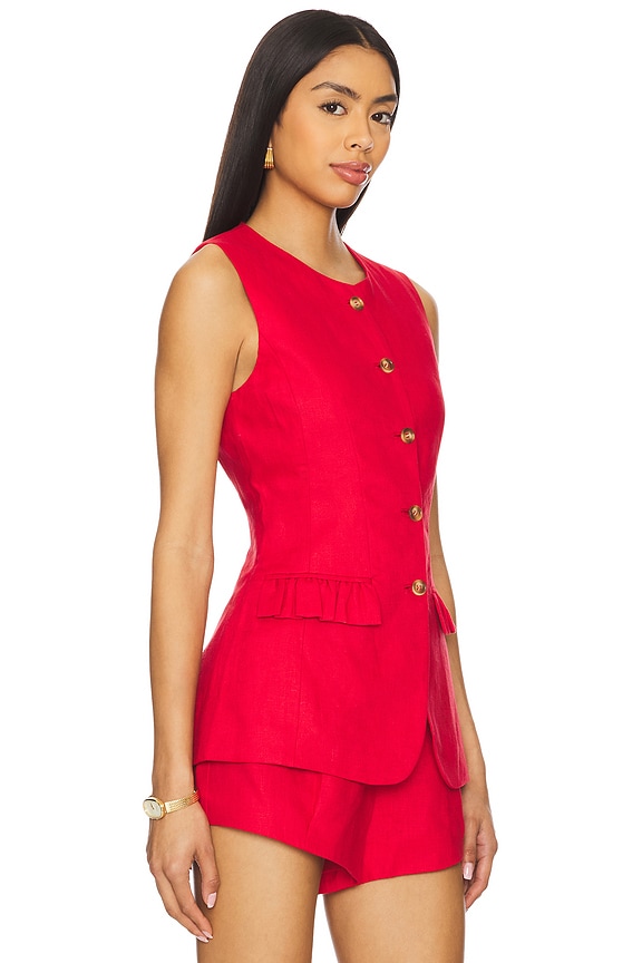 view 2 of 4 Matilda Gilet in Red