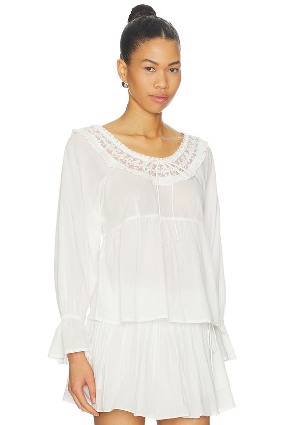 view 2 of 4 Danielle Blouse in Vintage White