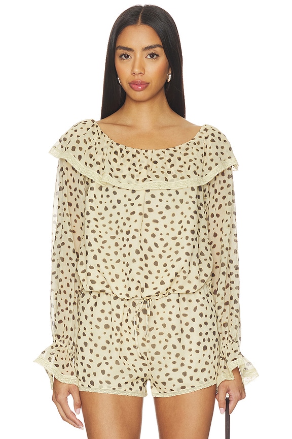 view 1 of 5 PRISCILLA 블라우스 in Cheetah
