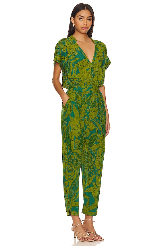 view 2 of 3 Becky Long Jumpsuit in Gauguin Green
