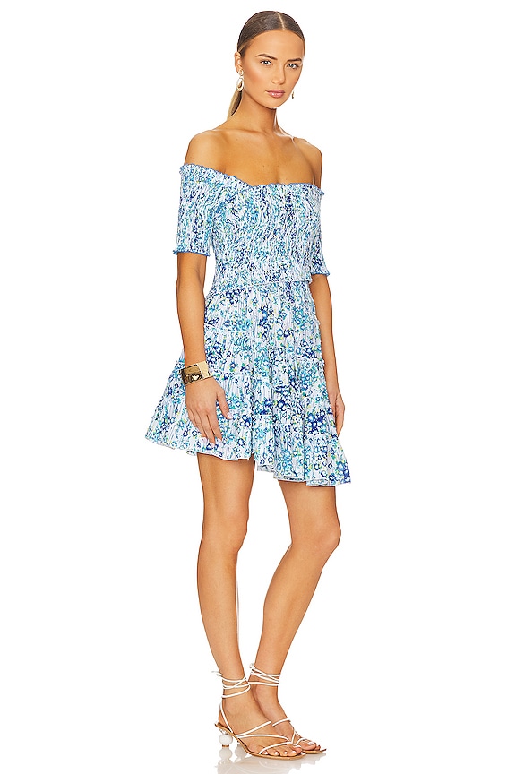 view 2 of 4 Soledad Mini Dress in BLUE AQUARELLE